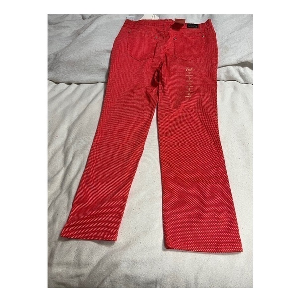 Earl JEANS polka dot capri ankle pants size 8 - Picture 8 of 9